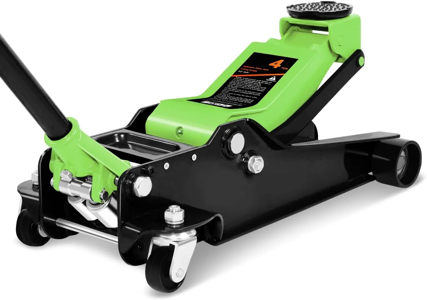 

4 Ton Low Profile Floor Jack, Heavy Duty Steel Hydraulic Car Jack with Dual Pistons Quick Lift Pump, Hydraulic Racing Floor Jack