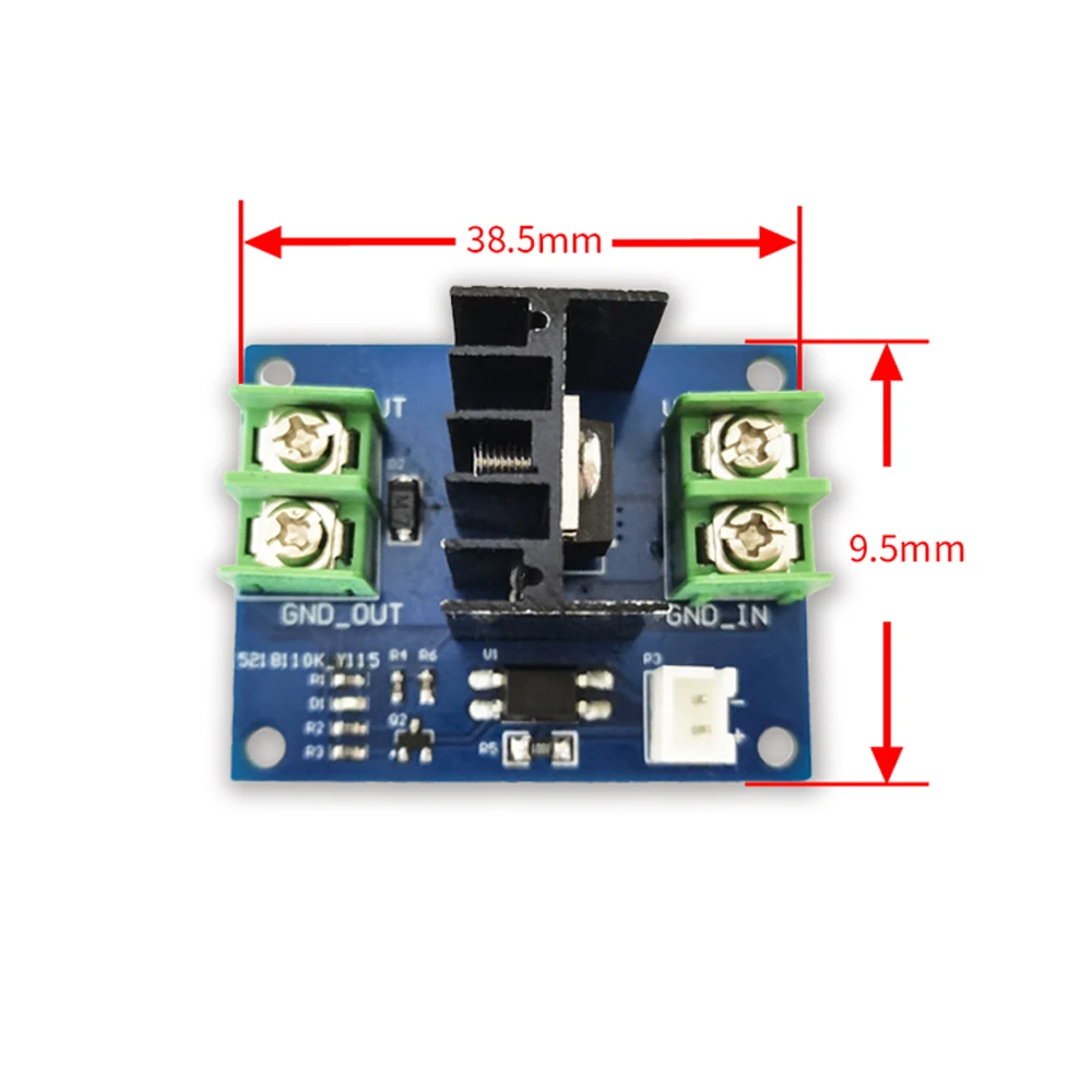 for Brush Motor Heater Electronic Switch NMOS Driver Module DC Low Voltage Large Current Switch Optocouple Isolation Input