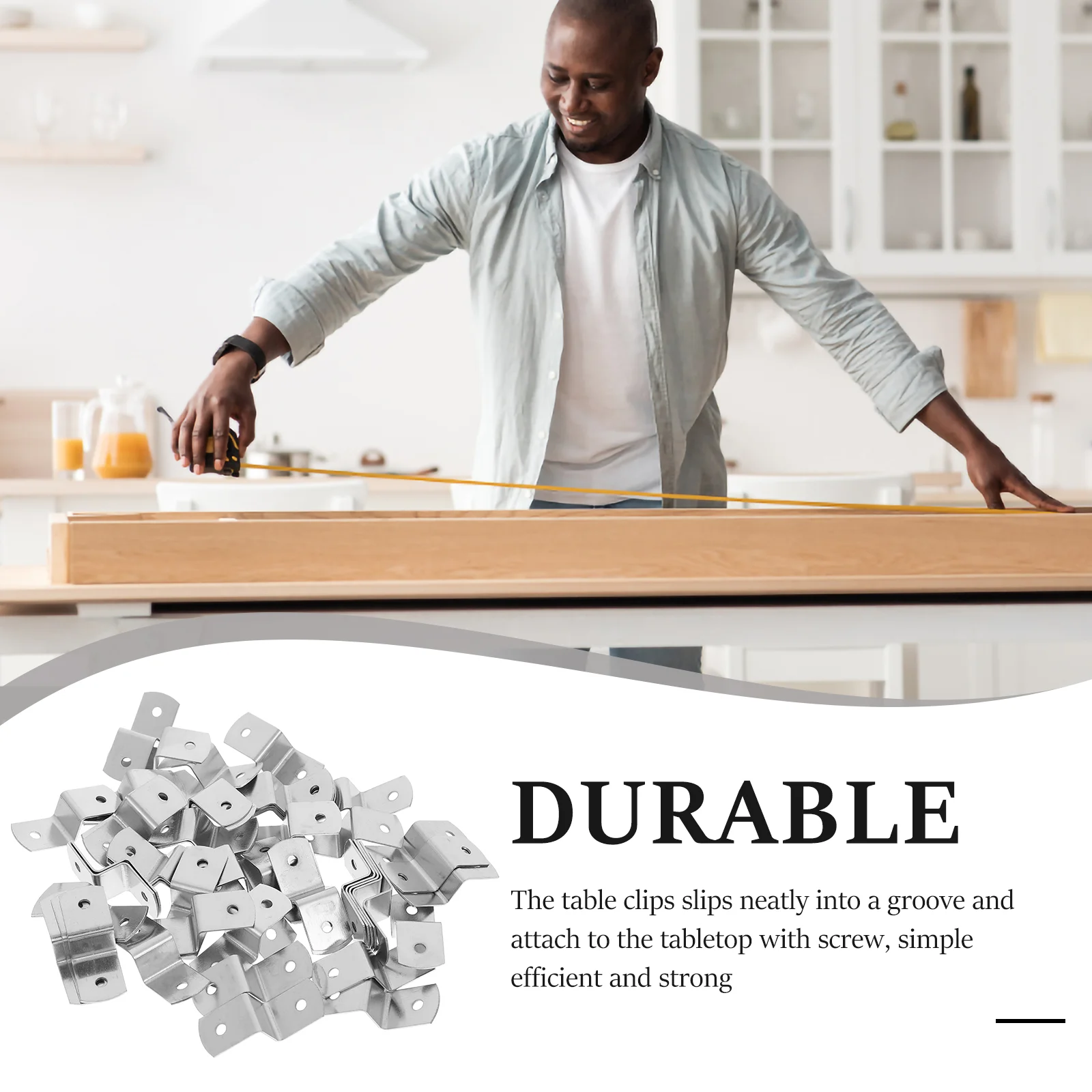 100pcs Z Type Heavy Duty Iron Picture Frame Hangers Clips for Table Tops Shelf Brackets Fasteners Hardware Pack Angle