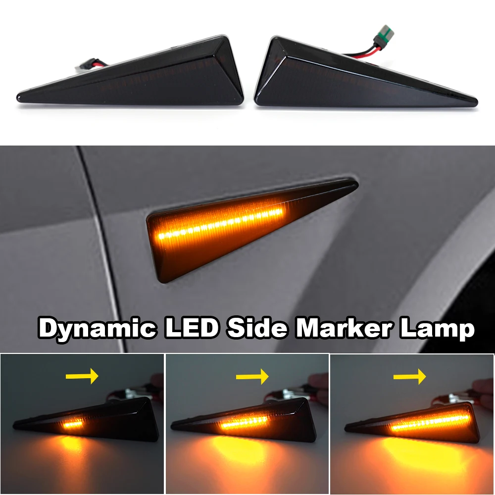2PC Led Dynamic Side Marker Turn Signal Light For Renault Thalia Grand Scenic Megane CC MK2 Espace MK4 Wind Avantime Vel Satis