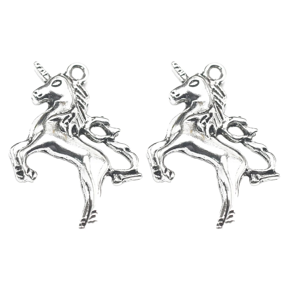 

10 Pcs Unicorn Pendant Alloy Charm DIY Charms Earrings Necklace Jewelry Making Pendants Hip Hop