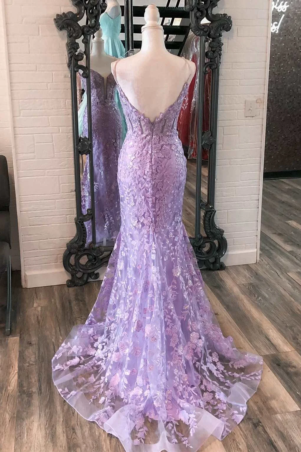 Vestidos largos de encaje con lentejuelas Para Mujer, Vestidos sexys sin espalda Para Mujer, Elegantes y Bonitos, Vestidos de fiesta formales de sirena