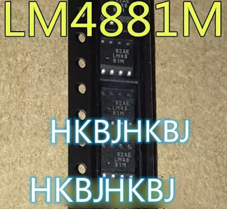 10ชิ้นต้นฉบับ LM4881MX LM4881M LM4881 SOP8ใหม่