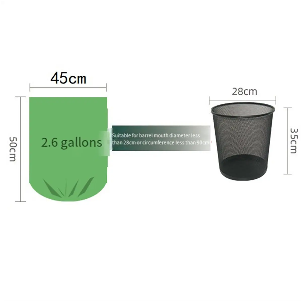 ABLG Biodegradable Garbage Bag Household Compostable Garbage Bag Kitchen Garbage Bag