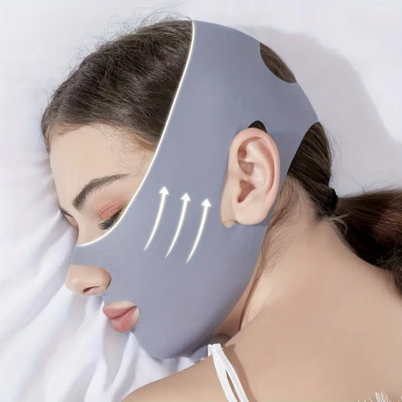 Ultra-Thin V Line Sculpting Mask - Instant Face Lift & Double Chin Reducer, Lightweight Design, Chin Strap for Double Chin