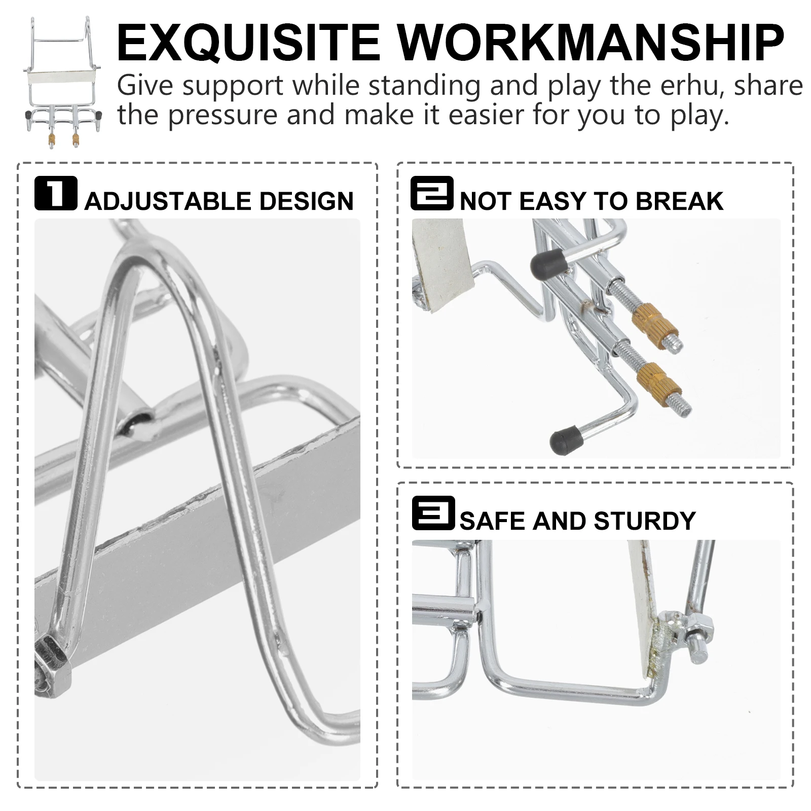 

Erhu Waist Support Rack Stand Bracket Accessories Supporting Accessory Iron Holder Portable