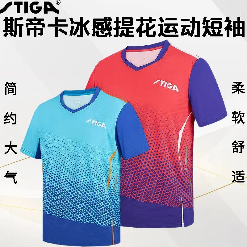 Stiga Tischtennis Kurzarm T-Shirt Sport Top