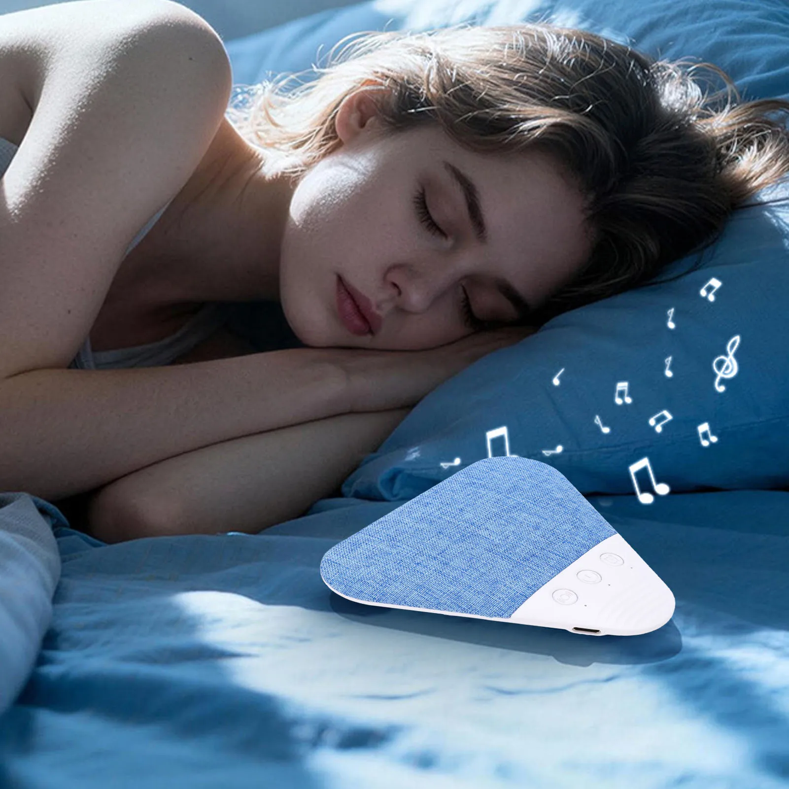 Almohada con altavoz de ruido blanco y temporizador para dormir - imagen 5