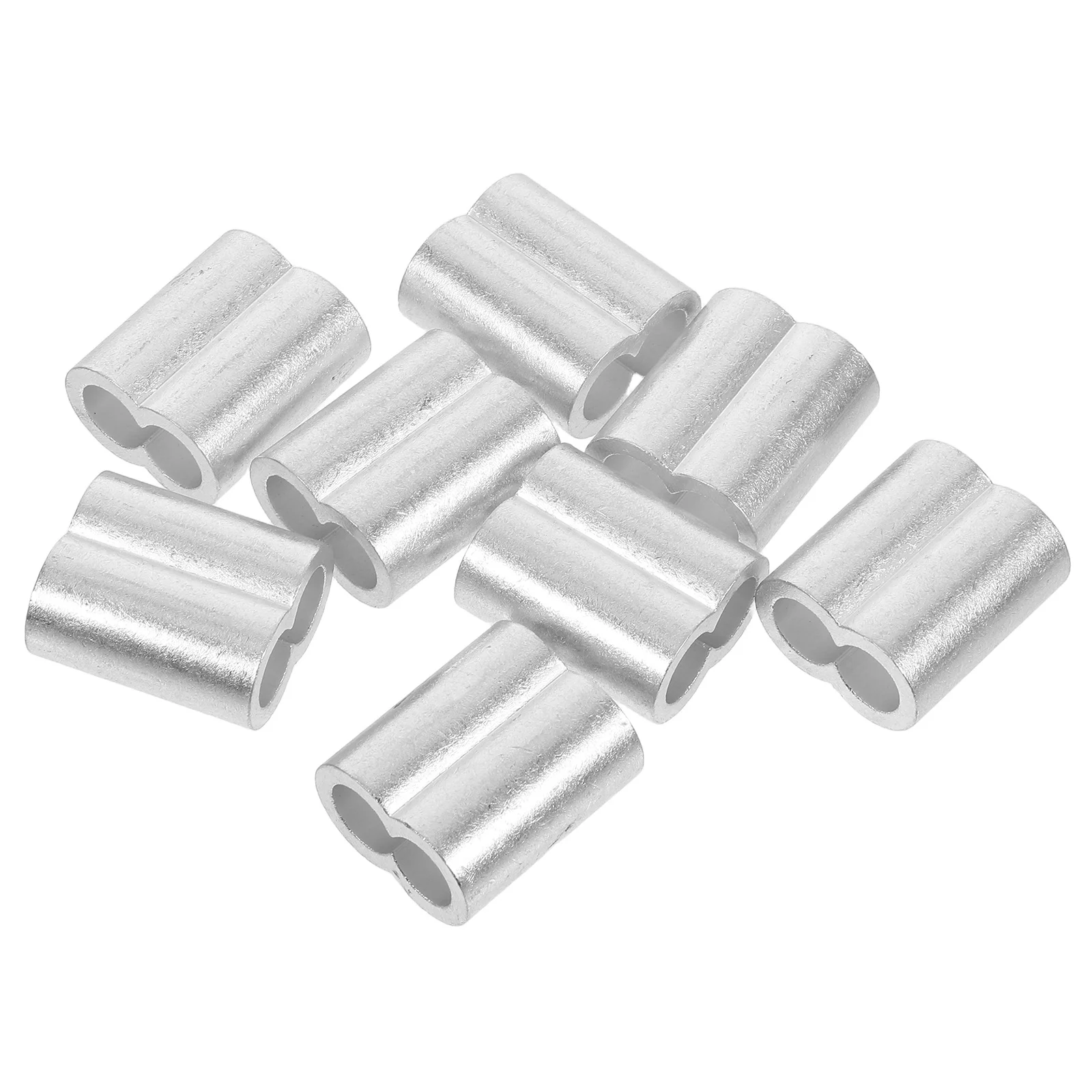 8 Pcs Cable Crimp Ferrule Wire Sleeve Rope End Protector Aluminum Aluminium Loop Crimping
