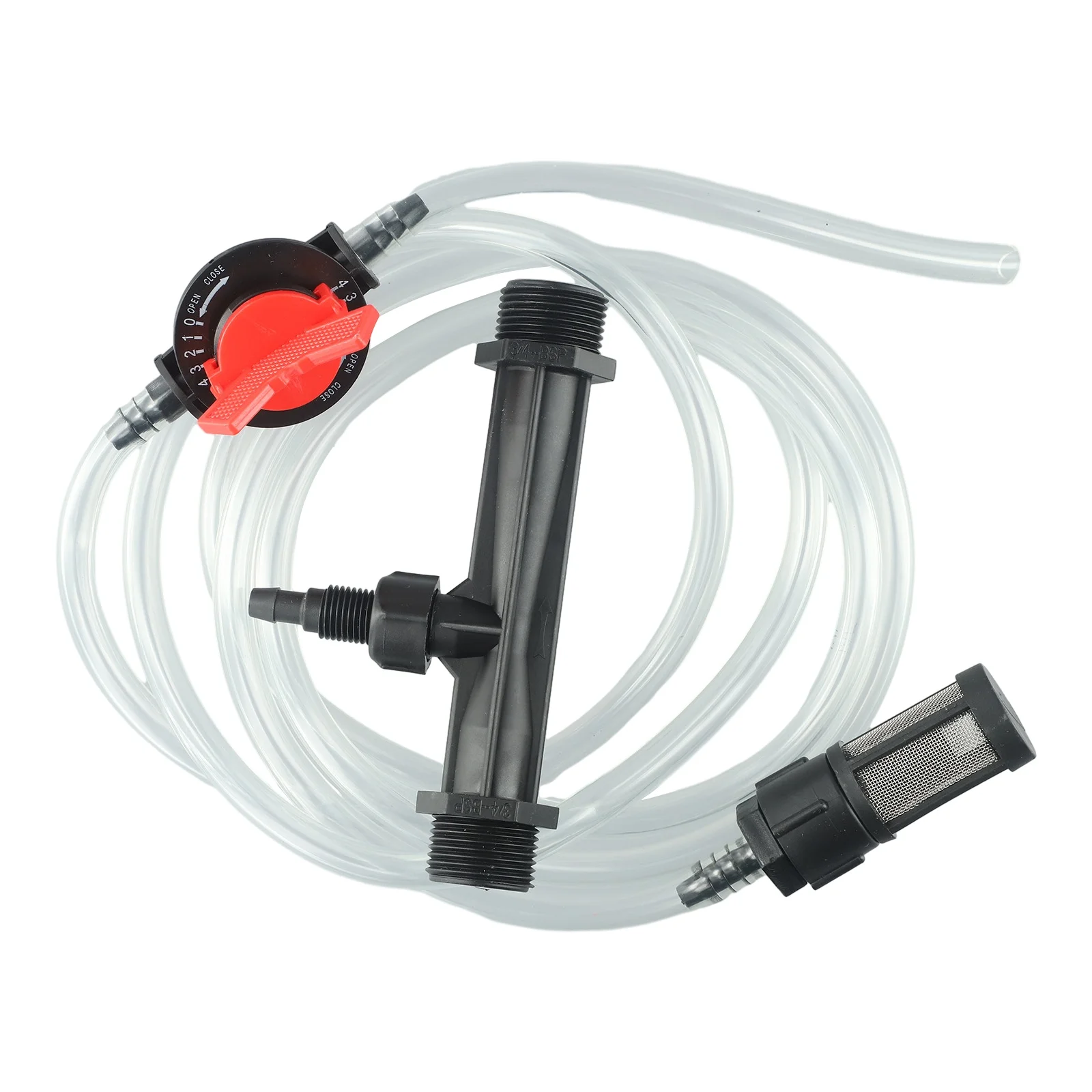 Garden Irrigation 3/4 inch Venturi Injector Set with Switch and Water Tube for Fertilizer Flow and Water Control