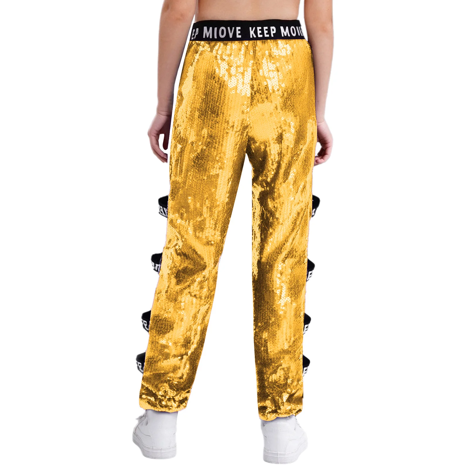 أطفال بنات الجاز الهيب هوب الرقص السراويل لامعة الترتر انقطاع مطاطا حزام السراويل كرنفال مرحلة الأداء زي الشارع الشهير