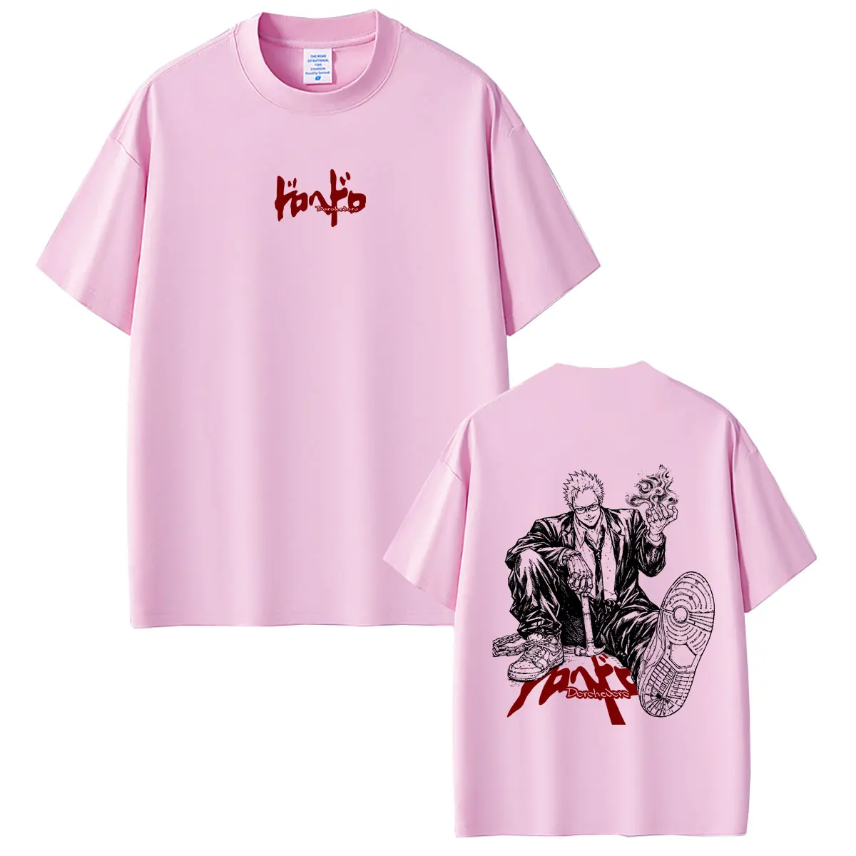 Anime Kengan Ashura Tokita Ohma T-Shirts für Männer, Lässige Hochwertige Weiche Baumwoll-T-Shirts für Männer und Frauen, Vintage Manga Oversized T-Shirt – Detail 6