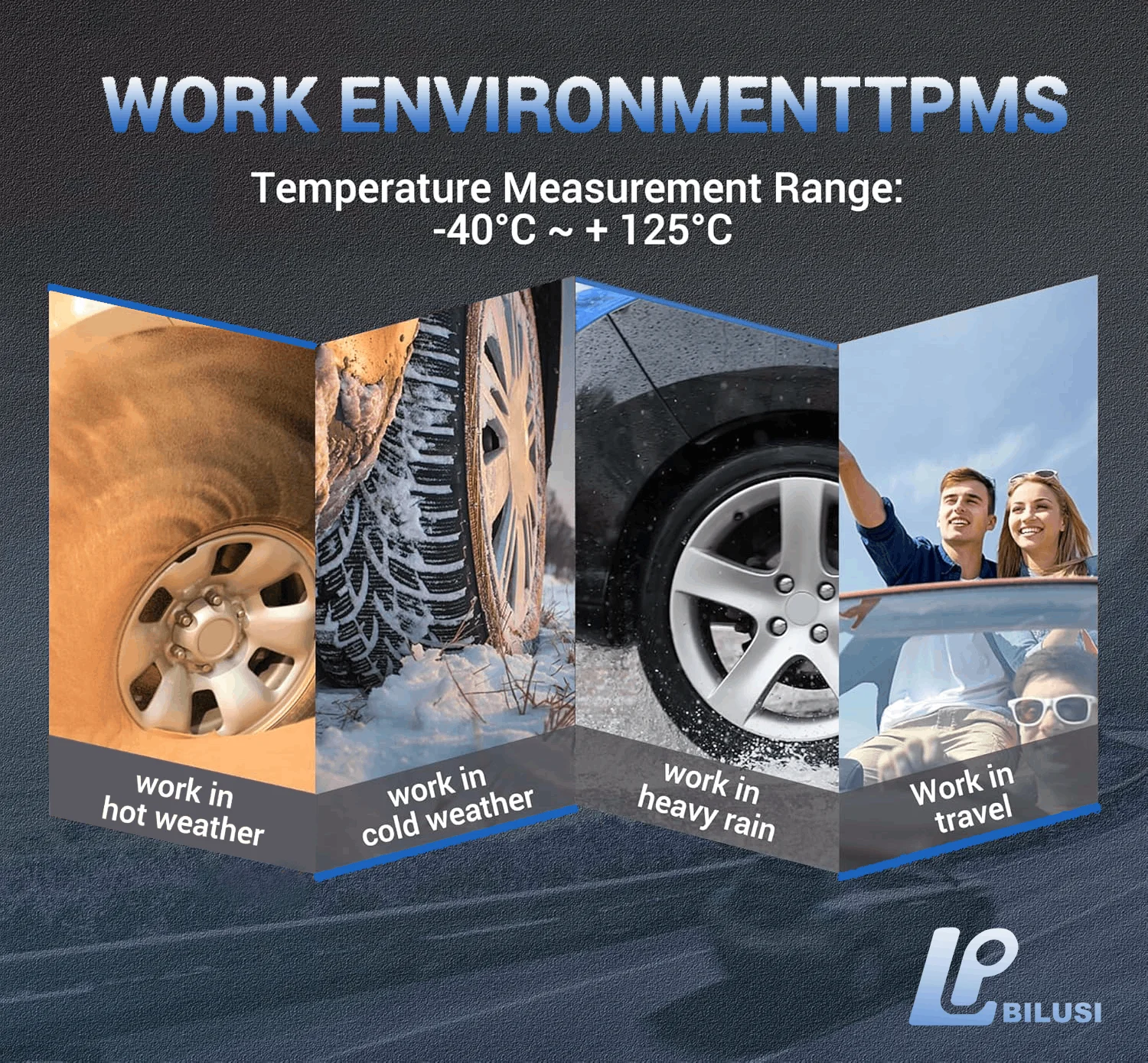 Bilusi 4 قطعة مستشعر ضغط الإطارات 5Q0907275B C 5Q0907275 لأودي سكودا A3 A7 بورش 718 911 كايين فولكس فاجن تيجوان باسات جولف