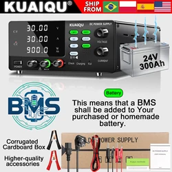 15V 30V 60V DC Power Supply Variable High Power Bench Power Supply for Fast Recharge, Equivalent to adding a BMS to your battery