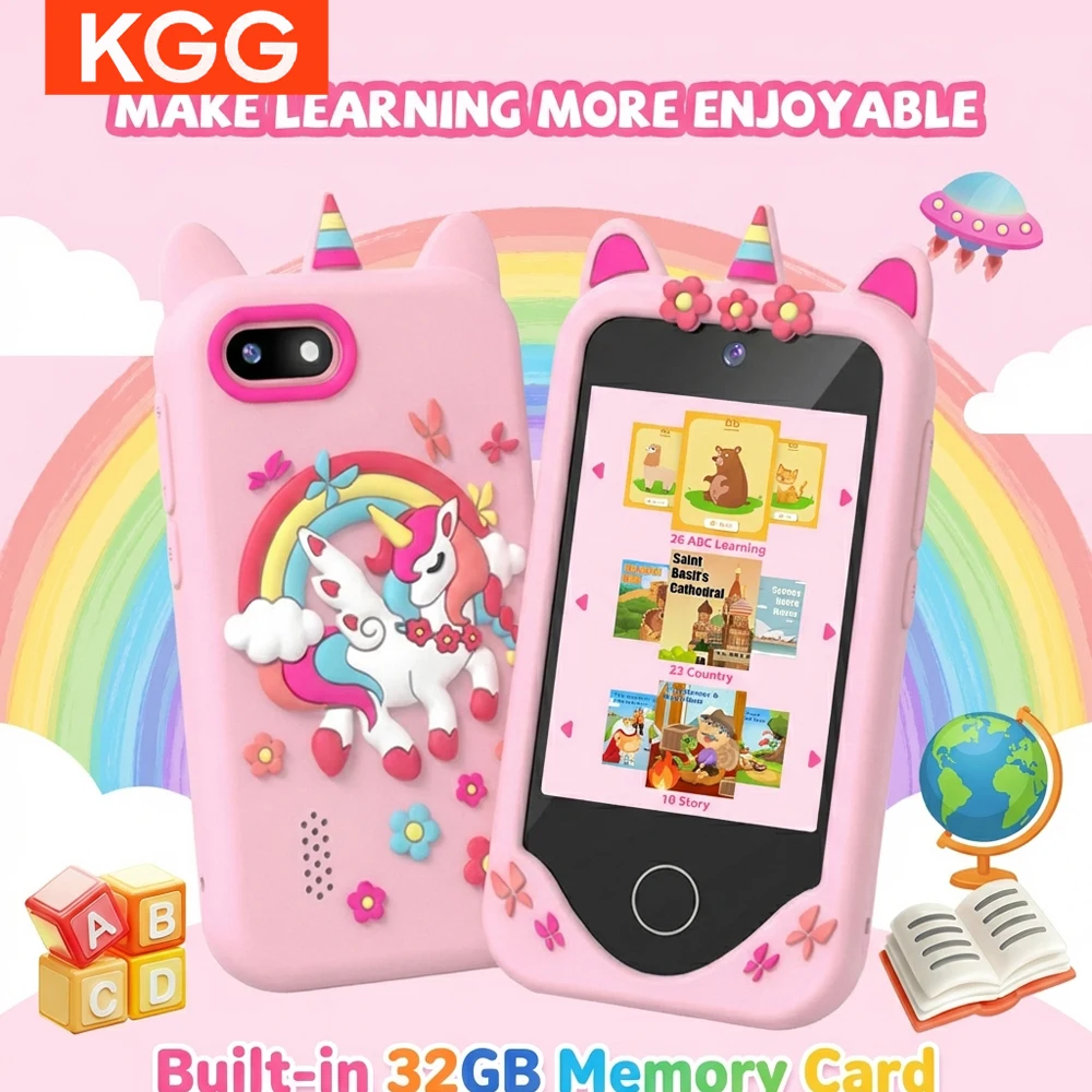 kids-learning-phone-32gb-card-28-touchscreen-dual-cameras-games-video-old-girls-boys-for-christmas-birthday-gift