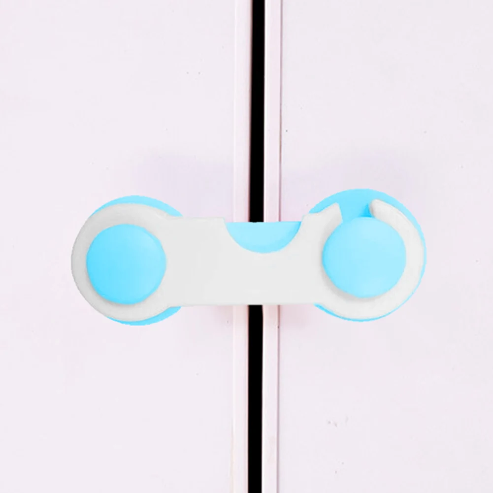 

1PC Refrigerator Lock Easy To Install Child Cabinet Locking Plastic Locking Device Three Colours for Cupboard Cabinet Door Drawe