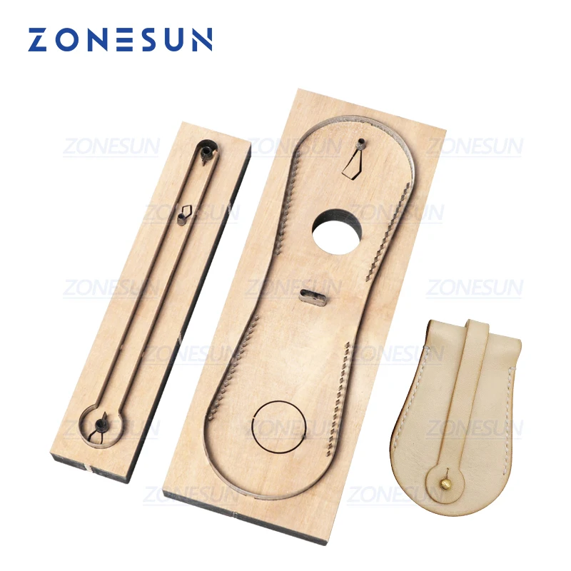 

ZONESUN Custom Leather Car Key Chain Die Cuts For Handmade Key Ring DIY Hang Decoration Cutting Clicker Die Steel Rule Die