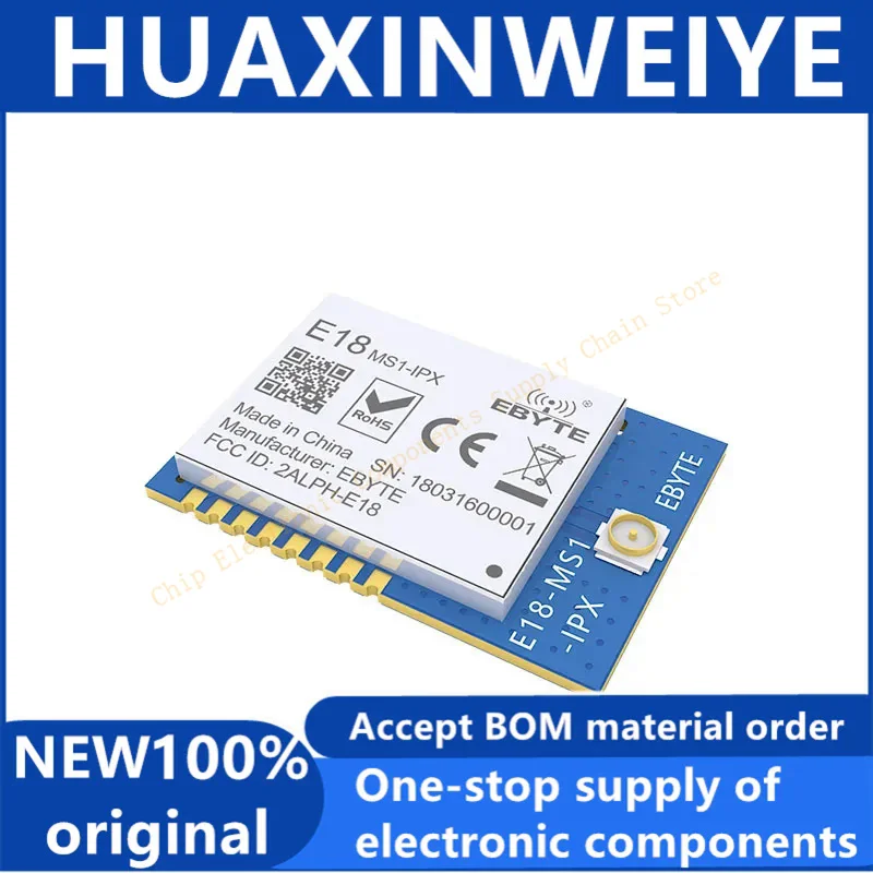 E18-MS1-IPX CC2530 Module ZigBee RF 2.4GHz 4dBm Long Distance IO Wireless Transceiver Transmitter Receiver IPEX Antenna SMD