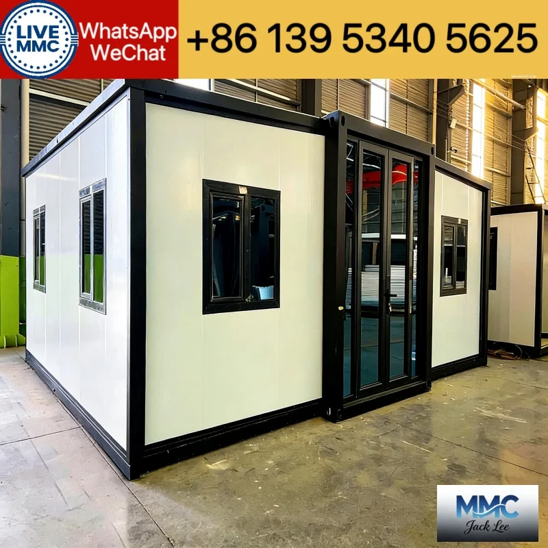 20ft Expandable Box Container House Folding House Prefab Modular Made in China Vacation Home Capsule House
