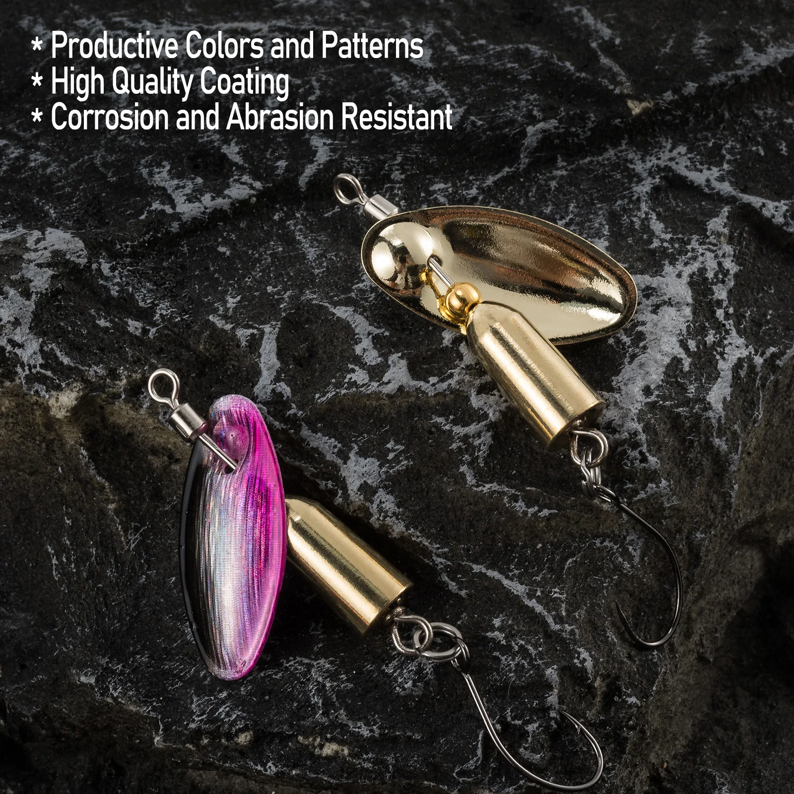 3 stücke Angeln Inline Spinner Forelle Spinner 3,5g 7,5g Spinnerbait Angeln Locken Metall Spinner Löffel Crappie Lachs Bluegill wobbler – Detail 13