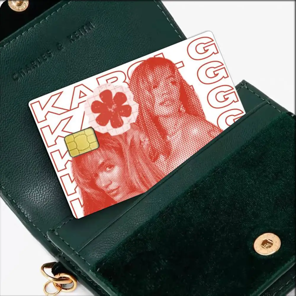 SINGER Karol-G  Waterproof Film Skin Cover Credit Card Stickers Debit Front Bank Bus Pass