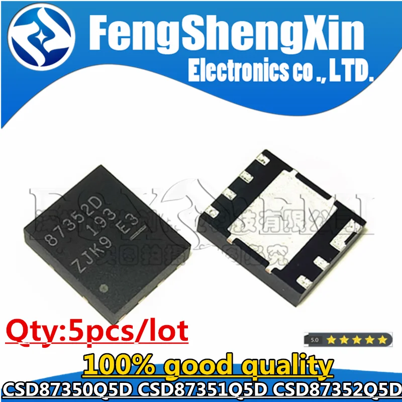 5pcs CSD87350Q5D CSD87351Q5D CSD87352Q5D 87350D 87351D 87352D LSON-8 Chips