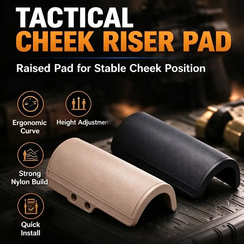 Diy Hobby Model Upgrade Accessory, Nylon Cheek Riser Pad For Toy Rear Stock With Two Versions
