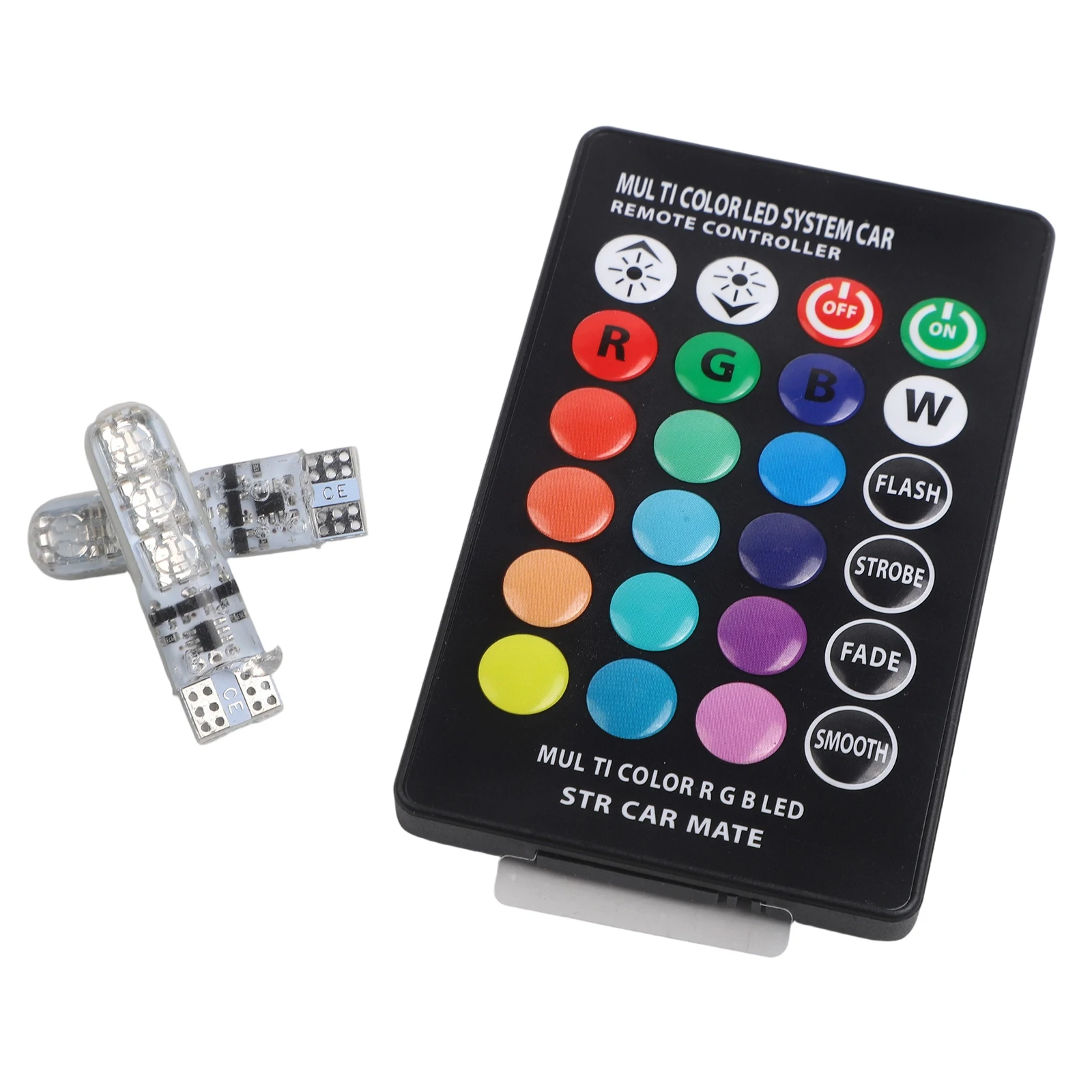 Wireless Remote Control Led Bulb Led Bulb Wireless LED Bulb Yellow T10 RGB LED Bulb Convenient Color Adjustment
