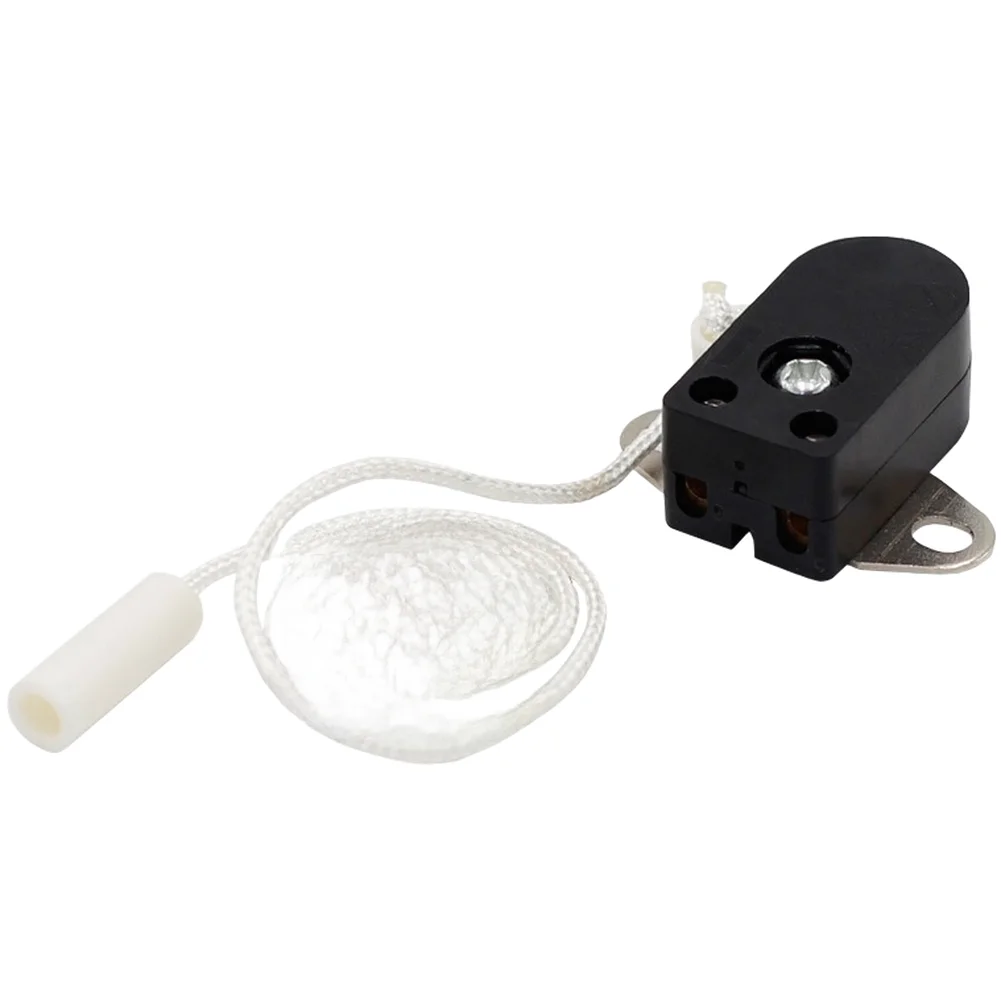2PC Pull Cord Switch for Lamp Fixture Wall Ceiling Light Control with Iron Plate Fixation 2A 250V Electrical Rating