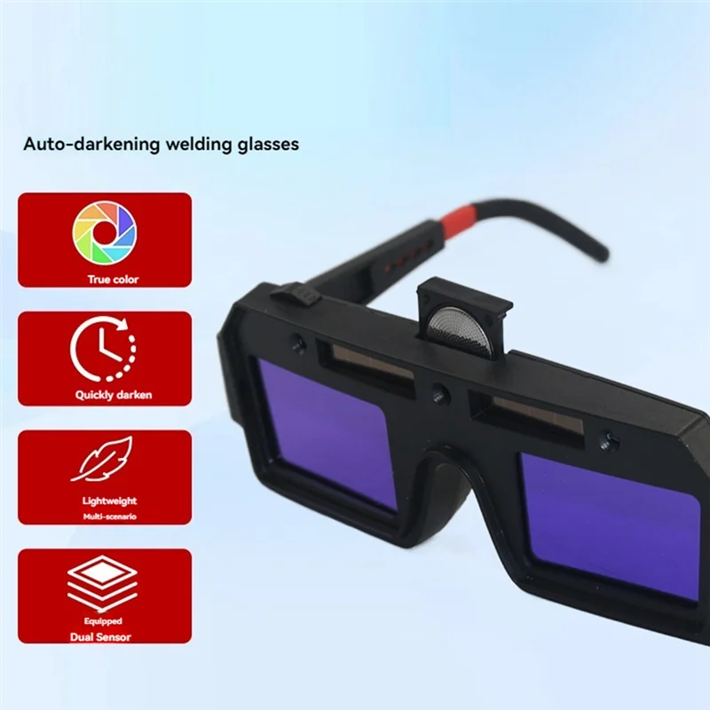 

J1UL1N Auto-Dimming Welding Goggles With Replaceable Lithium Battery Welding Glasses For TIG MIG Arc Plasma Cutting