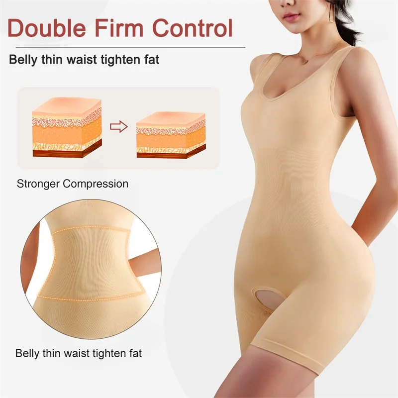 MiiOW Full Slimming Sheath Woman Flat Belly Body Shaper Fajas Colombianas Waist Trainer Bodysuit Butt Lifter Postpartum Recovery