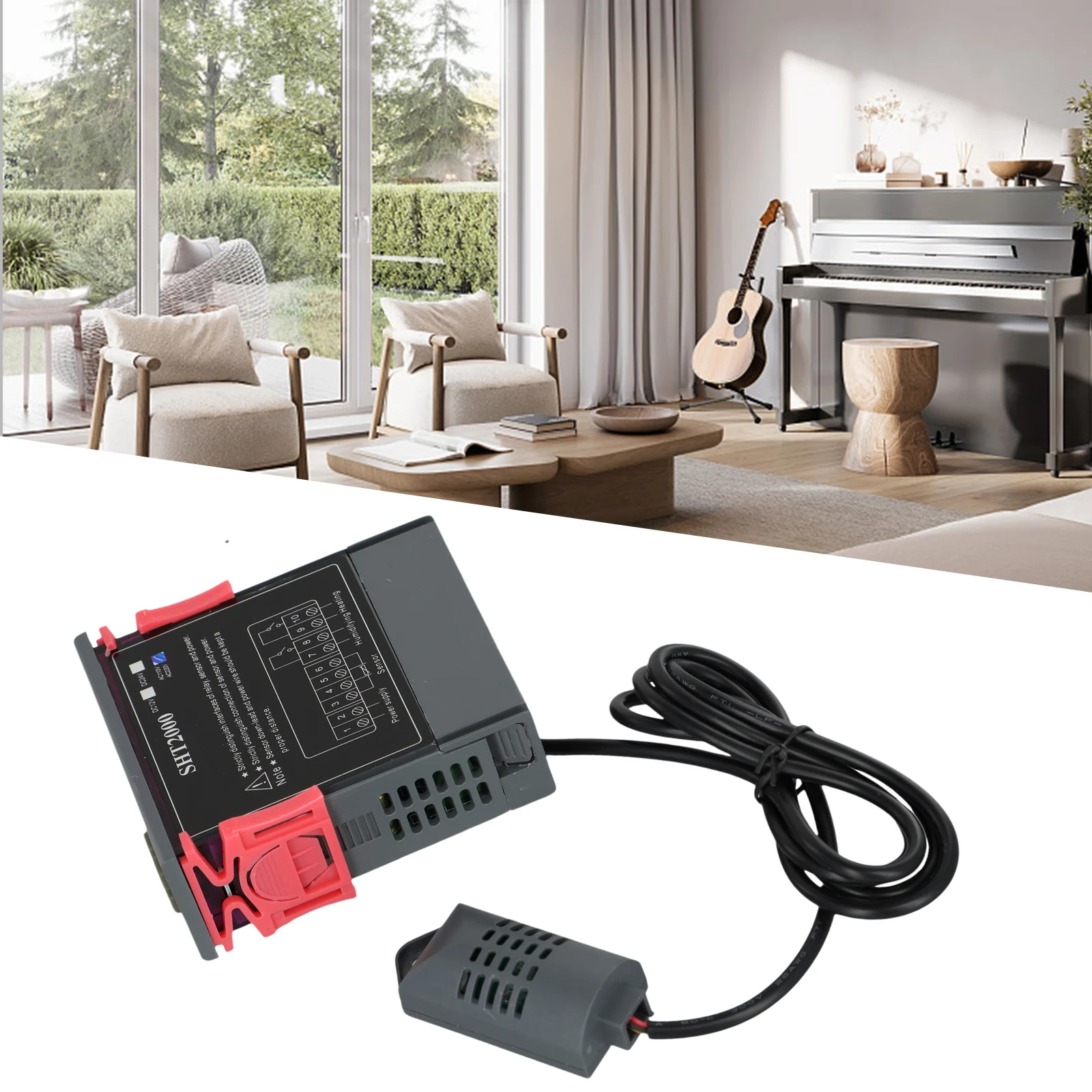 Controlador de display digital SHT2000 Termostato inteligente de temperatura e umidade com recursos de controle eficientes