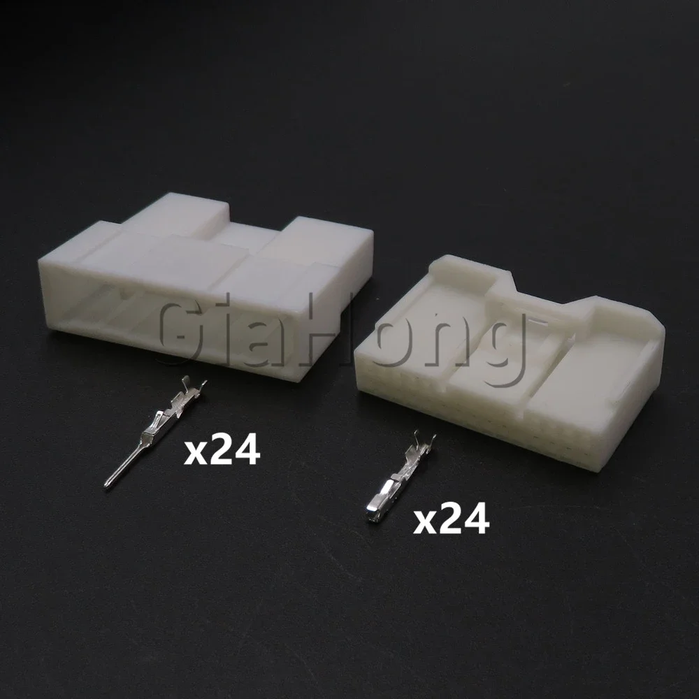 1 Juego de 24 vías de enchufe sin sellar para automóvil, conjunto de CA, adaptador de cable para coche 6098-4010, enchufe del motor principal de navegación para Toyota Lexus
