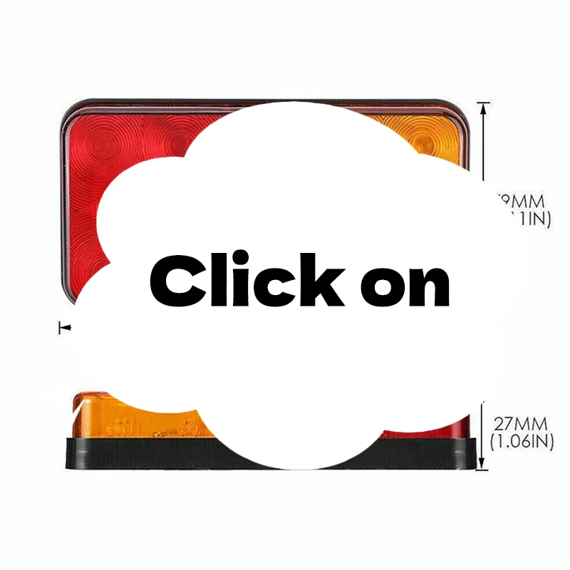 سيارة LED الذيل بدوره إشارة الترا برايت 12/24 فولت الفرامل عكس مصباح لشاحنة بيك اب مقطورة لمبة خلفية مقاوم للماء