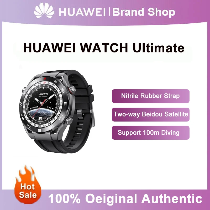 Original  New  HUAWEI WATCH Ultimate Bluetooth Calling All-Day Health Management 100+ Workout Modes  2-Week Long Battery Life