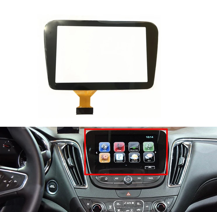 New 8.0 Inch 60 Pins Touch Screen Panel Digitizer Lens For Chevrolet Malibu Equinox Car DVD Audio Media Player GPS Navigation