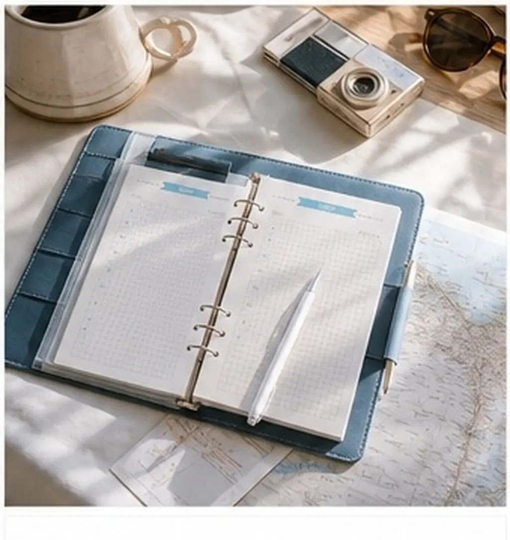 40Sheets Loose Leaf Paper Refills A6 Size 6-Hole Heavy Wear-Resistant Grid Paper for Notebook Planner Journal Traveler Notebook