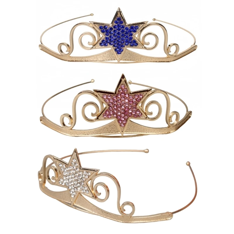 

Bridal Tiaras Hexagram Headbands Wedding Costume Headwear Pageant