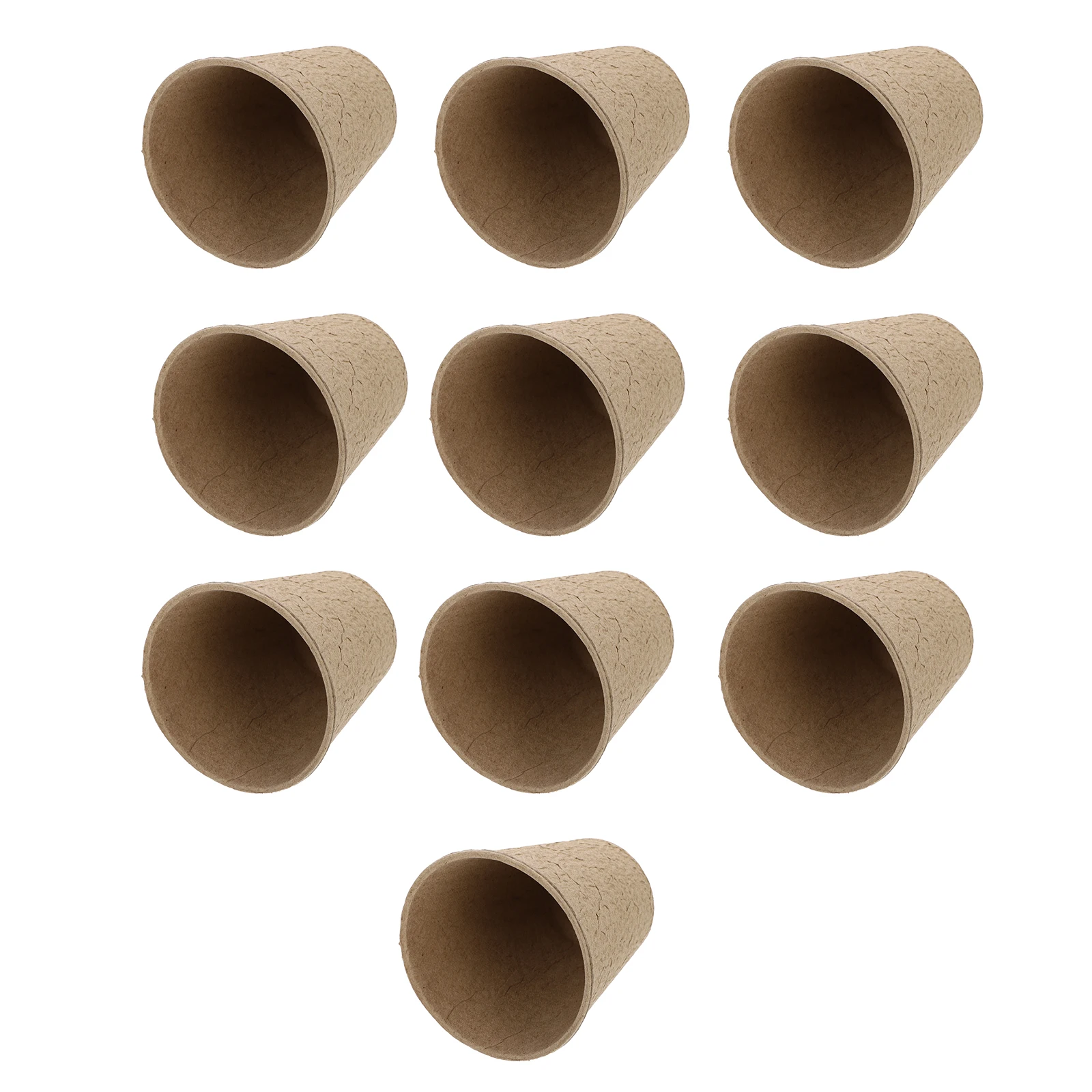 

10pcs Plantable Paper Flowerpot Nursery Cup Degradeable Pots Pulp Material Seedling Planter Container Gardening
