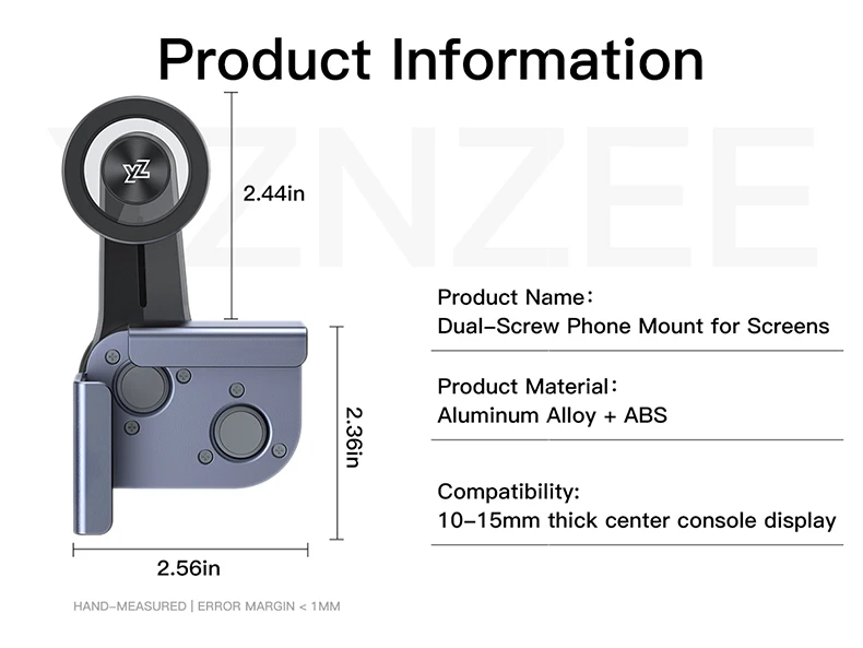 YZ für Tesla Auto Magnetischer Telefonhalter Bildschirmhalterung für Model YL Y Juniper 3 Highland 360 ° für iPhone Samsung Magsafe 2026 Zubehör – Detail 13