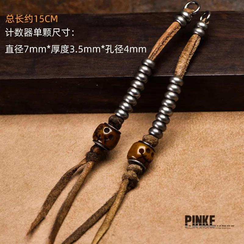 traditional-tibetan-buddhist-meteorite-iron-leather-cord-handwoven-counter-clip-side-hanging-charms-for-mala-prayer-beads-diy