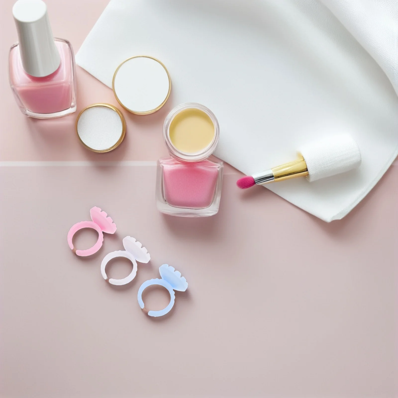 

300pcs Eyelash Extension Cups Disposable Lash Holders Professional Glue Tray Salon Use Volume Lashes Precision Application Lash