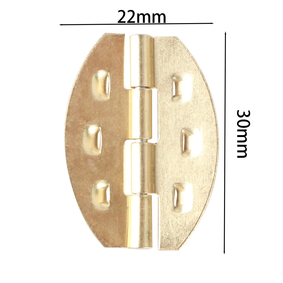 Hardware New Chinese Olive Packaging Box Wooden Box Straight Insert Small Hinge Antique Hinge 30 * 22mm Yellow