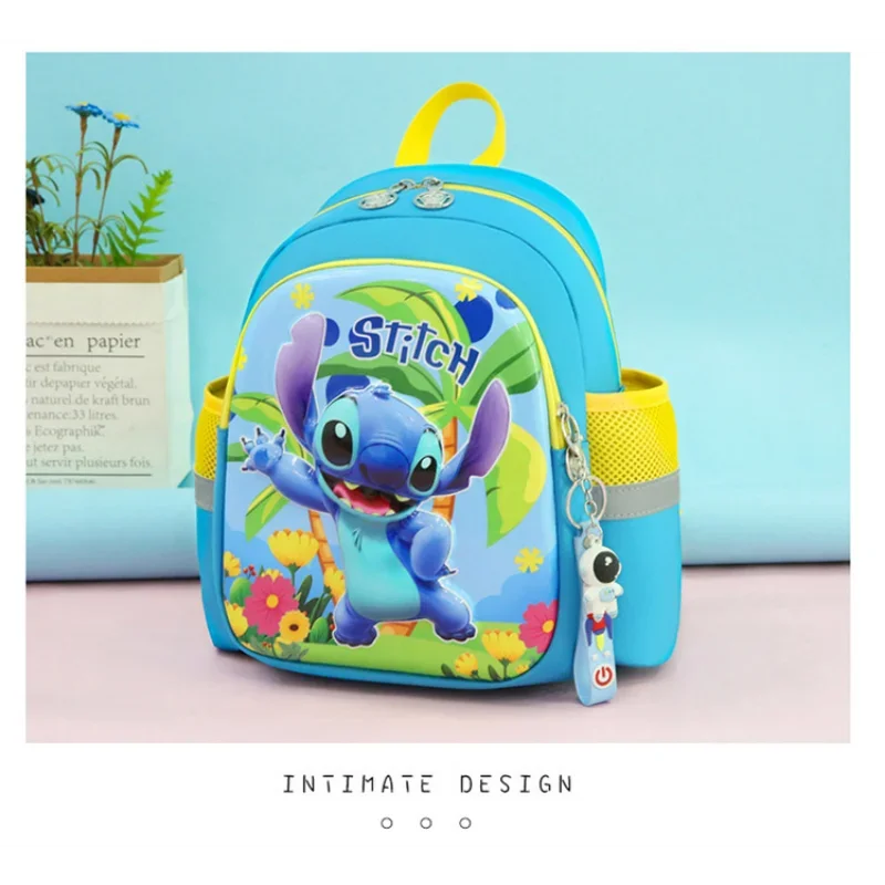 Школьный портфель Disney New Stitch, милый мультяшный легкий и вместительный водонепроницаемый детский рюкзак на плечо