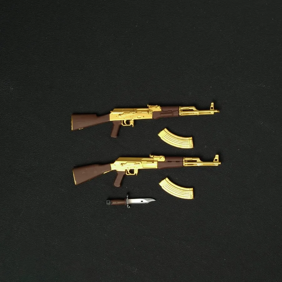 

1/12 Soldier Scene Accessories AK47 Weapon Model Toy For 6'' Action Figure Doll Body In Stock Collectible