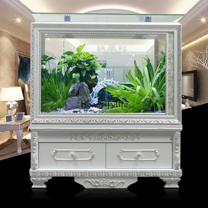 

ld33-*Fish Tank Screen Hallway Hallway Modern Simple Medium Bottom Filter Ecological Aquarium