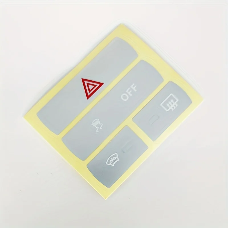 1 Satz Gefahrenknopf-Abtauthalter ESP-Knopf Parksensorknopf-Reparaturaufkleber für den Innenraum des Ford S-Max