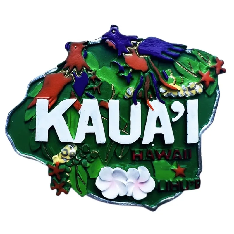 United States Fridge Magnets Saipan Waikiki Beach Kauai Maui Hawaii Travelling Souvenirs America Refrigerator Stickers Gifts