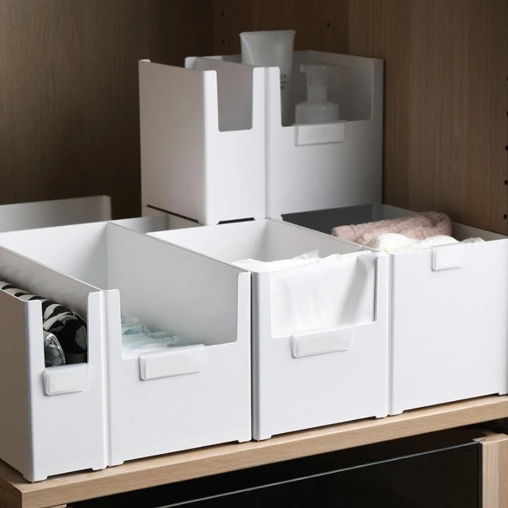

Multi-purpose Desktop Storage Box Superposition Storage Box Office Organizing Box Plastic Storage Container Narrow Large Style W