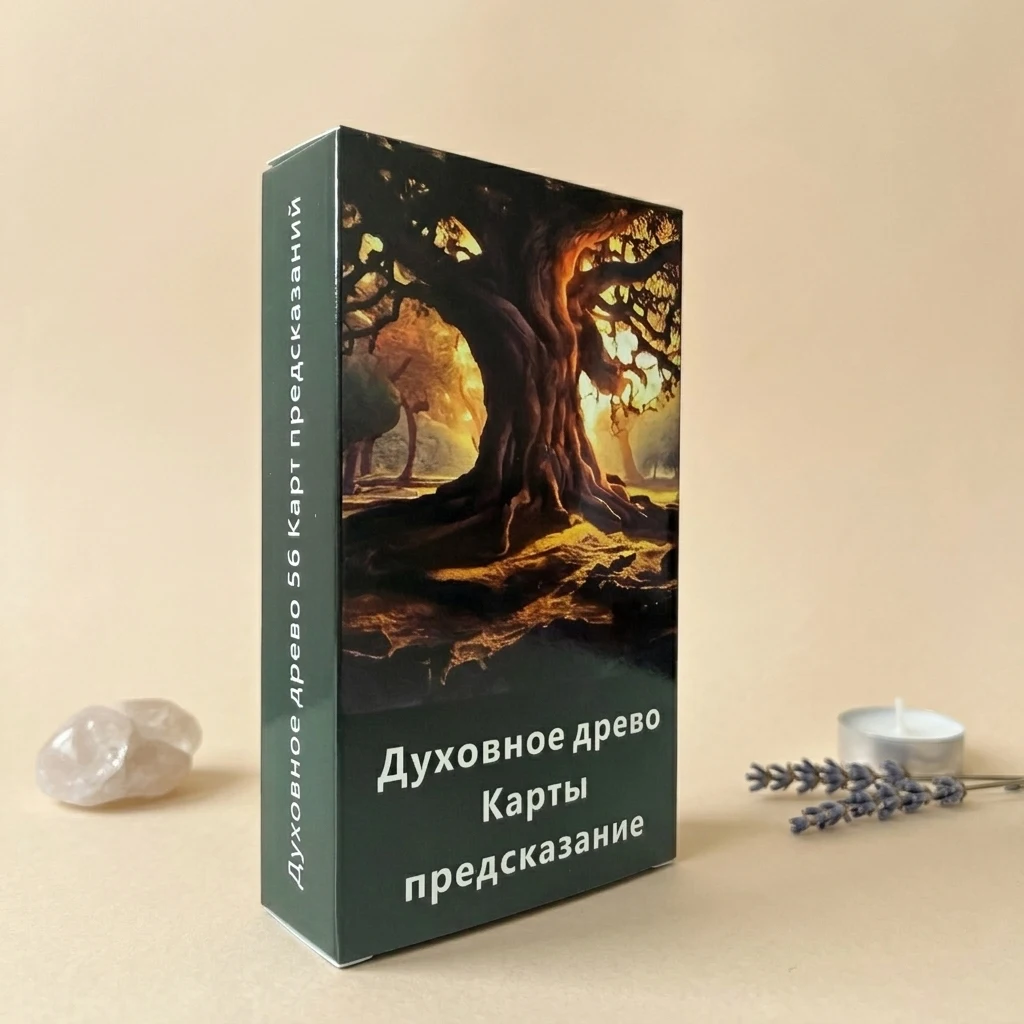 

Spiritual Tree Oracle Cards, 56 Cards, Spiritual Awakening Healing Game, Holiday Gift, 12x7cm/4.72x2.76in